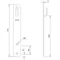 Straight handle with a bend L=18 cm, hot-dip galvanized