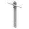 Straight handle with a screw L=18cm, hot-dip galvanized