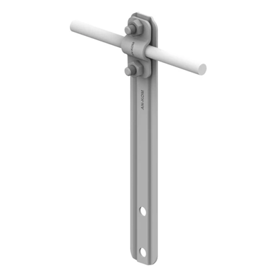 Straight handle with a screw L=18cm, hot-dip galvanized