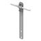 Straight handle with a screw L=18cm, hot-dip galvanized