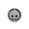 Straight panel socket 32A 2P 42V 50/60Hz 12h IP44/54 (flange 70X70, hole spacing 56X56), nickel-plated contacts