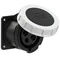 Straight panel socket 32A 3P+E 500V 50/60Hz 7h IP67, flange 75X75, screw spacing 60X60, nickel-plated contacts
