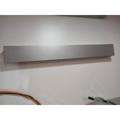 STRAIGHT S Lámpara de pared plateada