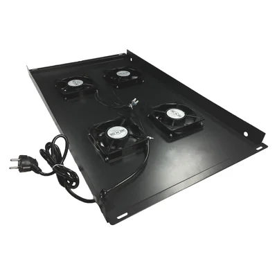 Střešní ventilační panel, 4 ventilátory, pro rozvaděče 600x800, černý Q-LANTEC