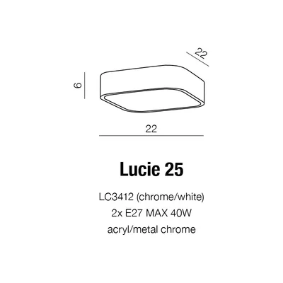 Stropní svítidlo LUCIE 25 bílé