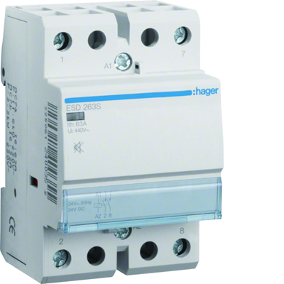 Stycznik cichy 24VAC/DC 2NO 63A