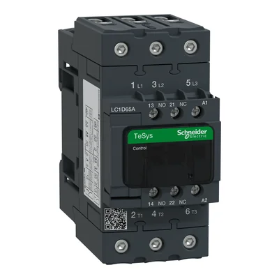 Stycznik mocy TeSys D 65A 30kW 3P 1NO 1NC cewka 440VAC zaciski EVK skrzynkowe