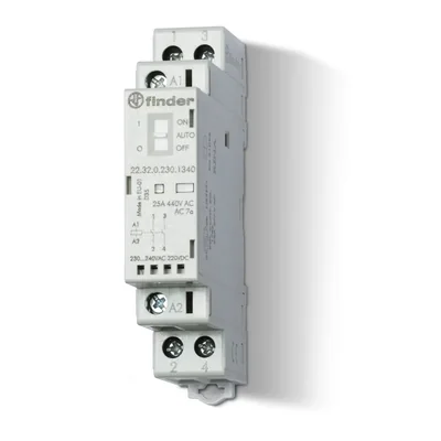 Stycznik modułowy 2P 25A 24V 17,5mm