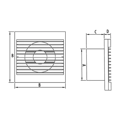 STYL 150 WCH (ventilatore da parete)
