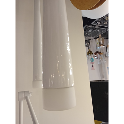 STYLO 3 White hanging lamp