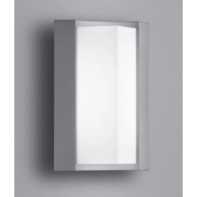 SUEZ Lampa ścienna zewnętrzna ekspozycyjna tytanowa