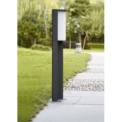 SUEZ Lampada da terra per esterno 60 cm antracite