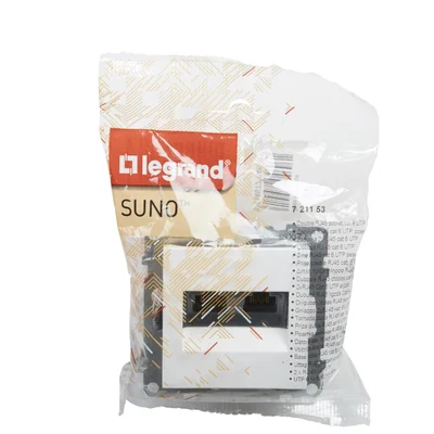 SUNO - 2XRJ45/Cat. 6 UTP Socket, White