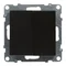 SUNO - Candlestick Switch - 10 AX - 250 V~ - Automatic Terminals, Black