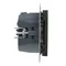SUNO - Enchufe plano 2P+Z - 16 A - con USB Tipo-C - 1,5 A - terminales automáticos - con obturador, Negro