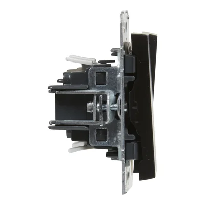 SUNO - Interrupteur à bougie - 10 AX - 250 V~ - Bornes automatiques, Noir