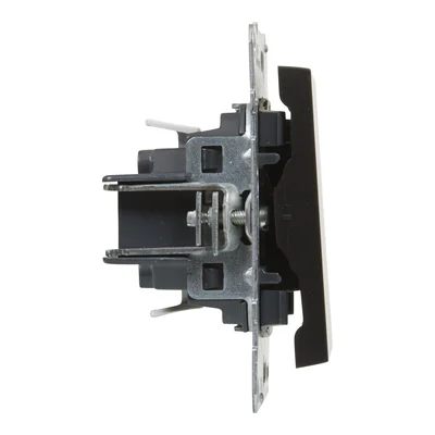 SUNO - Interrupteur unipolaire - 10 AX - 250 V~ - Bornes automatiques, Noir