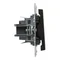 SUNO - Interrupteur unipolaire - 10 AX - 250 V~ - Bornes automatiques, Noir