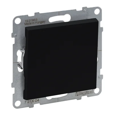 SUNO - Interruptor monopolar - 10 AX - 250 V~ - Terminales automáticos, Negro