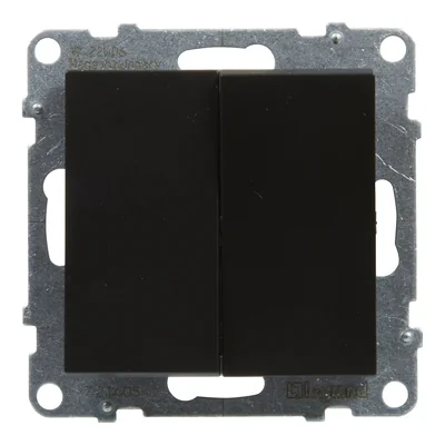 SUNO - Interruttore a candelabro - 10 AX - 250 V~ - Terminali automatici, nero