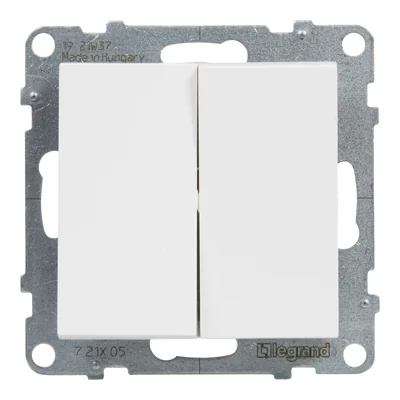 SUNO – Kerzenschalter – 10 AX – 250 V~ – Automatische Klemmen, Weiß