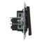 SUNO – Kreuzverbinder – 10 AX – 250 V~ – Schraubklemmen, Schwarz