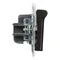 SUNO - Presa 2P+Z IP44 - 16 A - 250 V~ - morsetti automatici - con otturatore, nero