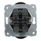 SUNO - Prise 2x2P+Z - 16 A - 250 V~ - Bornes à vis - Compatible avec les cadres multirotatifs, Noir