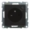 SUNO - Prise plate 2P+Z - 16 A - avec USB Type-C - 1,5 A - bornes automatiques - avec obturateur, Noir