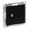 SUNO - Prise TV-R-SAT - Borne - 2 fils - 1,5 dB, Noir