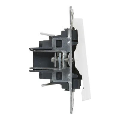 SUNO - Pulsante singolo con simbolo a campana - 6 A - 250 V~ - morsetti automatici, bianco