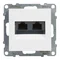 SUNO - Розетка 2XRJ45/Cat. 6 UTP, біла