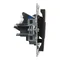SUNO - Розетка 2XRJ45/Cat 6 UTP, чорна