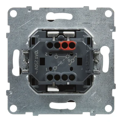 SUNO - Schodišťový spínač - 10 AX - 250 V~ - automatické svorky, černý