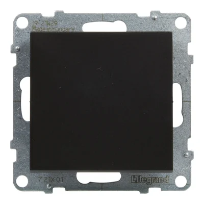 SUNO - Single-pole switch - 10 AX - 250 V~ - automatic terminals, Black