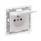 SUNO - Socket 2P+Z IP44 - 16 A - 250 V~ - automatic terminals - with shutter, White