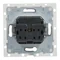 SUNO - Socket 2P+Z IP44 - 16 A - 250 V~ - automatic terminals - with shutter, White