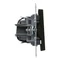 SUNO - Staircase switch with illumination - 10 AX - 250 V~ - automatic terminals, Black