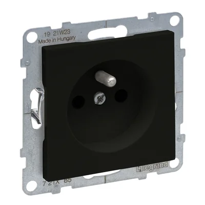 SUNO – Steckdose 2P+Z – 16 A – 250 V~ – Schraubklemmen, Schwarz