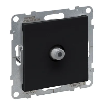 SUNO – TV-Buchse Typ F – Endwert – 1,5 dB, Schwarz