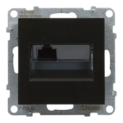 SUNO - Zásuvka RJ45/Cat 6 UTP, Černá