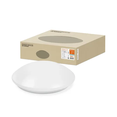 SUPERFICIE CIRCULAR 350 SENSOR Plafón LED 18W 1440lm 4000K IP44 con sensor de movimiento