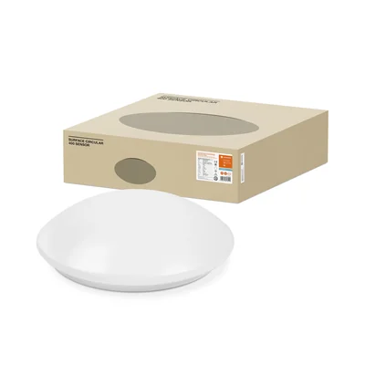 SUPERFICIE CIRCULAR 400 SENSOR Plafón LED 24W 1920lm 4000K IP44 con sensor de movimiento