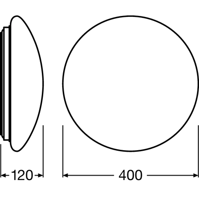 SUPERFICIE CIRCULAR S Plafón con sensor de movimiento 24W 1920lm 4000K IP44 NW blanco
