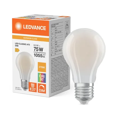 Superior Class CLASSIC A GLFR 75 DIM 9,5W/927 E27 LEDVANCE LED-Lampe