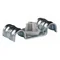 Support de câble double en acier galvanisé pour installations de protection incendie, diamètre 8 mm