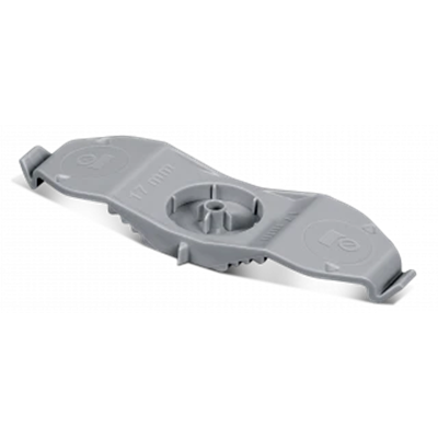 Support de câble plat double encastrable de 17 mm, renforcé de PA [OP 90]