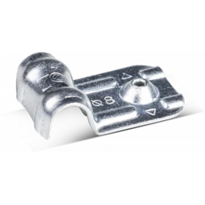 Support de câble simple en acier 8 mm, galvanisé