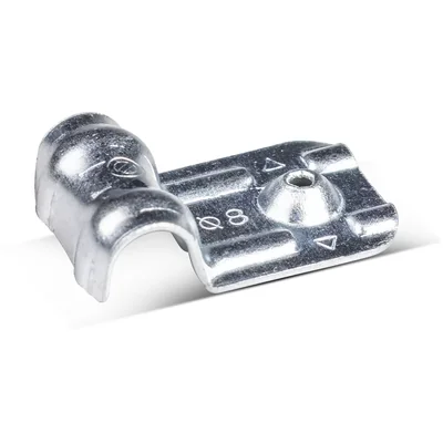 Support de câble simple en acier 8 mm, galvanisé