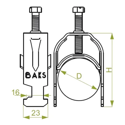 Support de câble UK1/UKO1/58-64